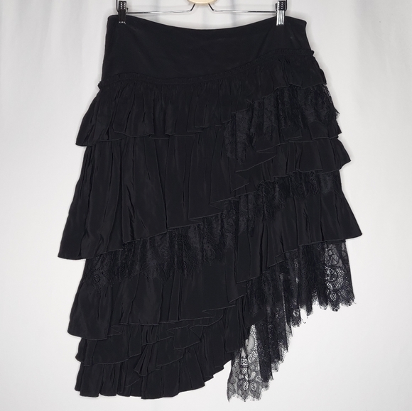 Zara Dresses & Skirts - Zara Black Asymmetrical Skirt